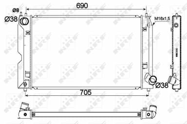 Radiators, Motora dzesēšanas sistēma NRF 53421 4