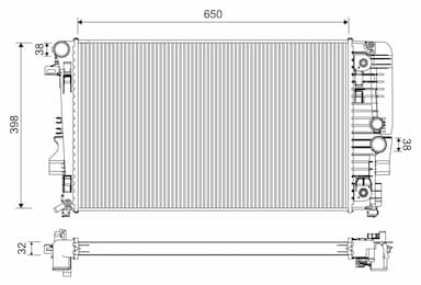 Radiators, Motora dzesēšanas sistēma VALEO 701222 1