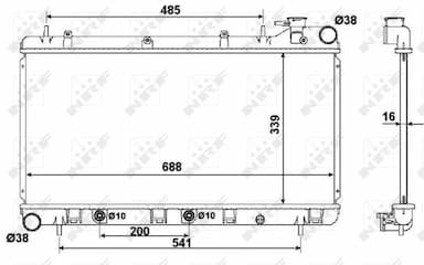 Radiators, Motora dzesēšanas sistēma NRF 58372 1