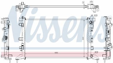 Radiators, Motora dzesēšanas sistēma NISSENS 637602 1