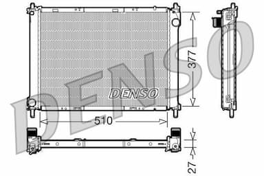 Radiators, Motora dzesēšanas sistēma DENSO DRM46022 1