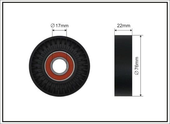 Spriegotājrullītis, Ķīļrievu siksna CAFFARO 260-00 1