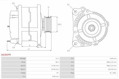 Ģenerators AS-PL A6365PR 5