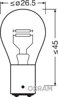 Kvēlspuldze ams-OSRAM 7225-02B 3