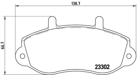 Bremžu uzliku kompl., Disku bremzes BREMBO P 68 025 1