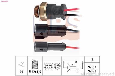 Termoslēdzis, Radiatora ventilators EPS 1.850.610 1