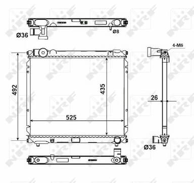 Radiators, Motora dzesēšanas sistēma NRF 50448 5