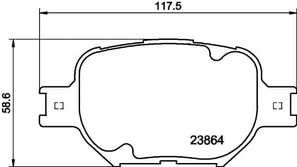 Bremžu uzliku kompl., Disku bremzes HELLA 8DB 355 010-201 1