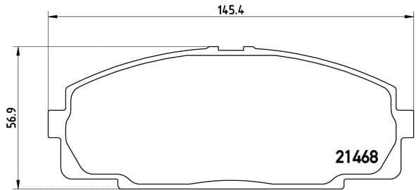 Bremžu uzliku kompl., Disku bremzes BREMBO P 83 092 1