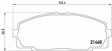 Bremžu uzliku kompl., Disku bremzes BREMBO P 83 092 1