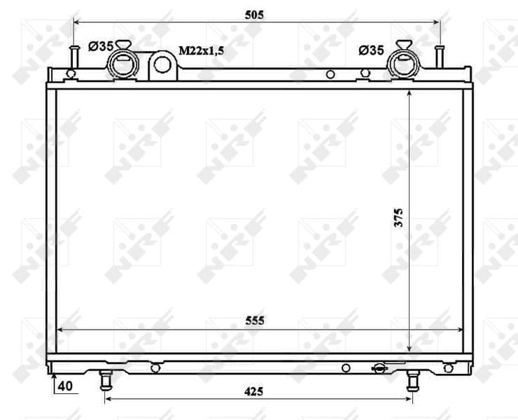 Radiators, Motora dzesēšanas sistēma NRF 53201 1