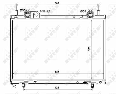 Radiators, Motora dzesēšanas sistēma NRF 53201 1