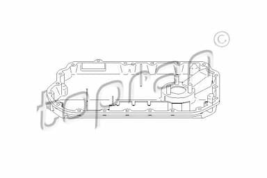 Eļļas vācele TOPRAN 111 355 1