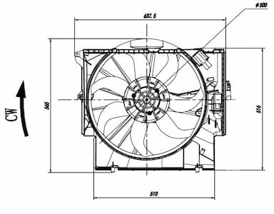 Ventilators, Motora dzesēšanas sistēma NRF 47923 1