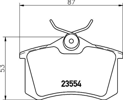 Bremžu uzliku kompl., Disku bremzes HELLA 8DB 355 019-911 1