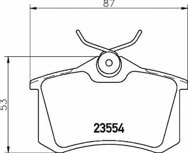 Bremžu uzliku kompl., Disku bremzes HELLA 8DB 355 019-911 1