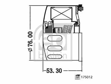 Eļļas filtrs FEBI BILSTEIN 175012 3