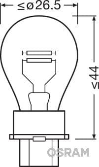 Kvēlspuldze ams-OSRAM 3157 3