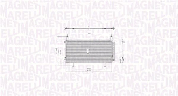 Kondensators, Gaisa kond. sistēma MAGNETI MARELLI 350203105100 1