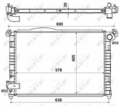 Radiators, Motora dzesēšanas sistēma NRF 55338 4