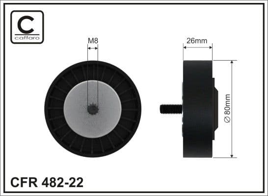 Parazīt-/Vadrullītis, Ķīļrievu siksna CAFFARO 482-22 1