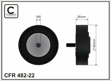 Parazīt-/Vadrullītis, Ķīļrievu siksna CAFFARO 482-22 1