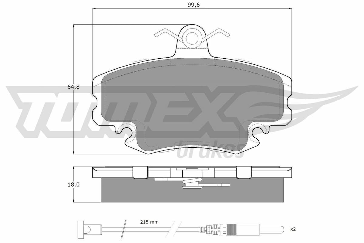 Bremžu uzliku kompl., Disku bremzes TOMEX Brakes TX 11-78 1