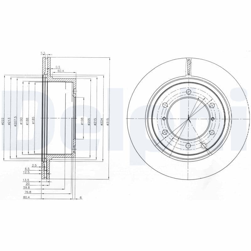 Bremžu diski DELPHI BG4014 1