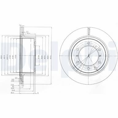 Bremžu diski DELPHI BG4014 1