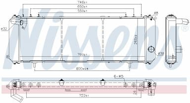 Radiators, Motora dzesēšanas sistēma NISSENS 61008 6