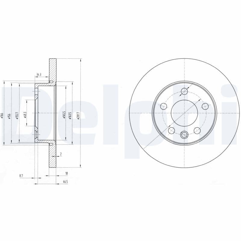 Bremžu diski DELPHI BG3415 1