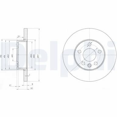 Bremžu diski DELPHI BG3415 1