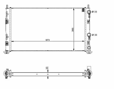 Radiators, Motora dzesēšanas sistēma NRF 53733 1