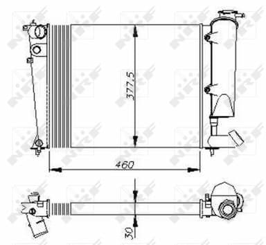 Radiators, Motora dzesēšanas sistēma NRF 58823 4