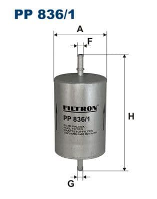 Degvielas filtrs FILTRON PP 836/1 1