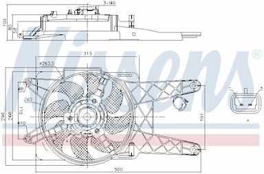 Ventilators, Motora dzesēšanas sistēma NISSENS 85138 6