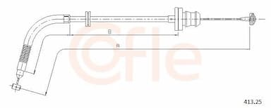 Akseleratora trose COFLE 92.413.25 1