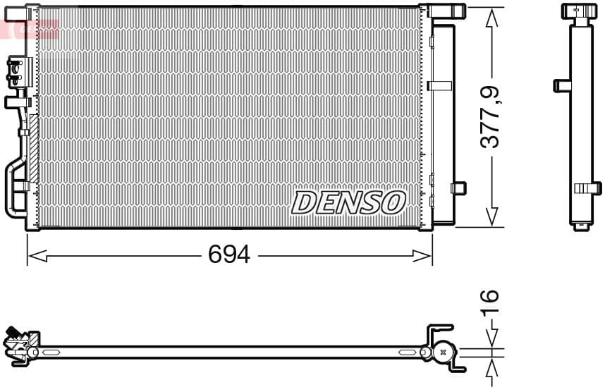 Kondensators, Gaisa kond. sistēma DENSO DCN41019 1