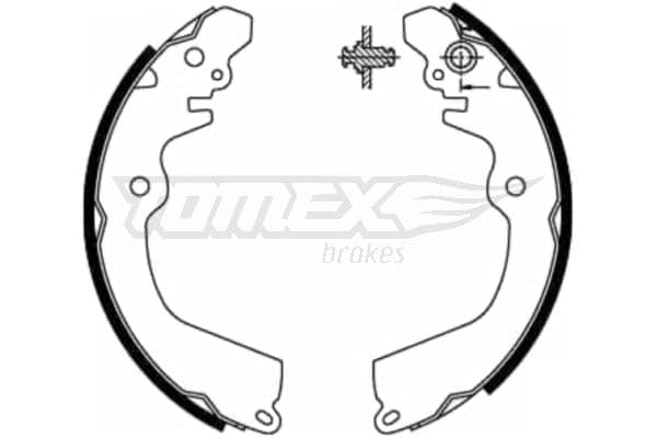 Bremžu loku komplekts TOMEX Brakes TX 21-81 1