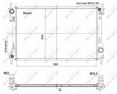 Radiators, Motora dzesēšanas sistēma NRF 56040 5