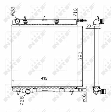 Radiators, Motora dzesēšanas sistēma NRF 50430A 1