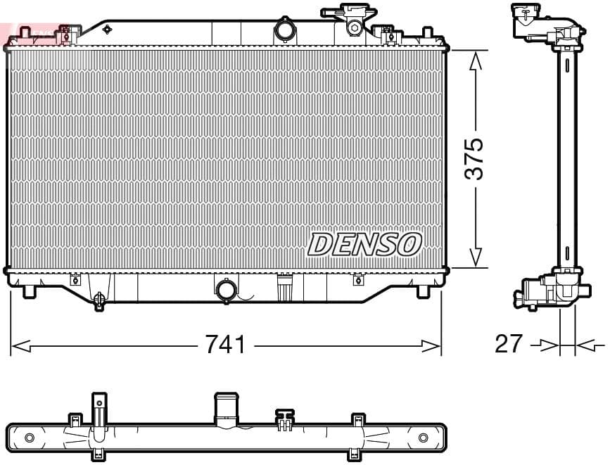 Radiators, Motora dzesēšanas sistēma DENSO DRM44049 1