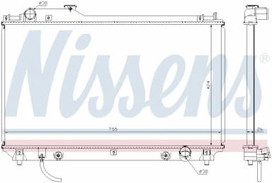 Radiators, Motora dzesēšanas sistēma NISSENS 64764 6