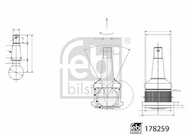 Balst-/Virzošais šarnīrs FEBI BILSTEIN 178259 2