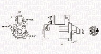 Starteris MAGNETI MARELLI 063721096010 1