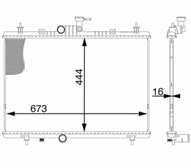 Radiators, Motora dzesēšanas sistēma MAHLE CR 1606 000S 1