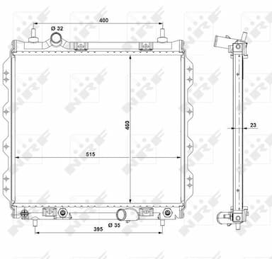 Radiators, Motora dzesēšanas sistēma NRF 53337 4