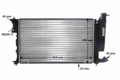 Radiators, Motora dzesēšanas sistēma MAHLE CR 306 000S 11