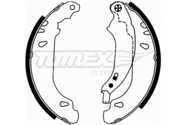 Bremžu loku komplekts TOMEX Brakes TX 21-65 1