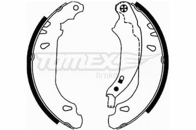 Bremžu loku komplekts TOMEX Brakes TX 21-65 1